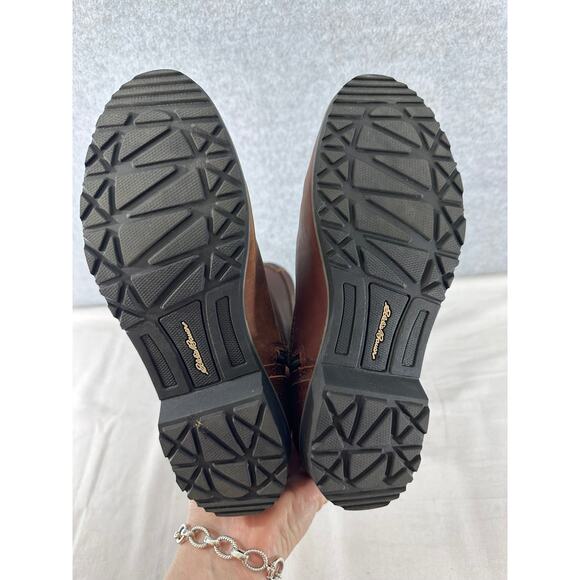 Eddie Bauer Women's sz 6.5 Trace Boots Zip Up Riding Style Waterproof Leather - Picture 7 of 8